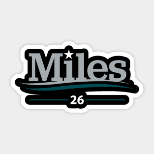 Miles Campaign - Black Sticker